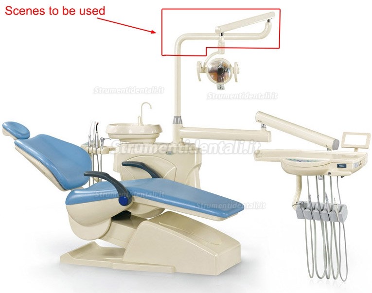 Supporto per braccio lampada orale dentale per poltrona modello HC-03